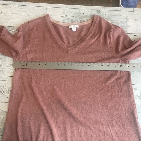 J.Jill Dusty Rose V-Neck Sweater Small Petite - Picture 4 of 7